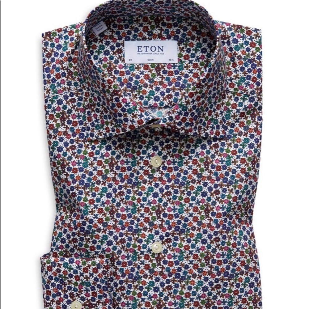 Men’s Eton floral shirt